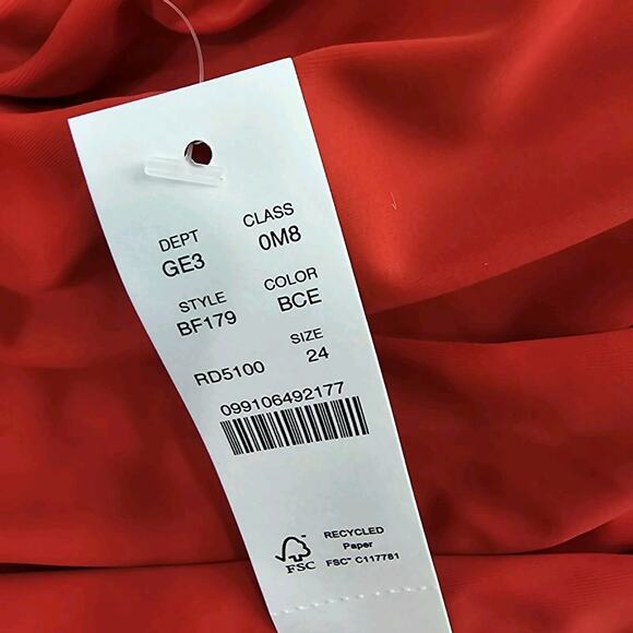 J Crew Swim 24 3X Red One Piece Square Neck Ruched Bikini Coverage - Picture 12 of 14